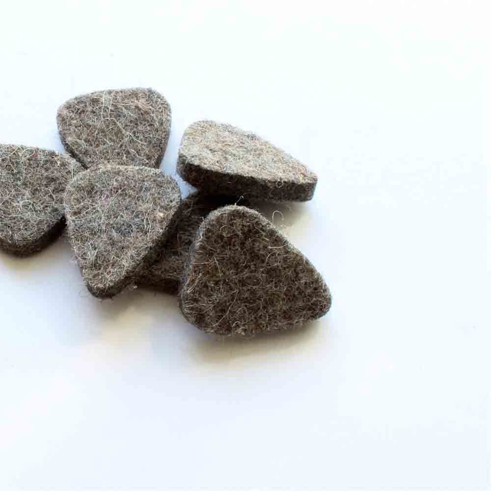 Felt Tones Mini - Grey - 4 Ukulele Picks | Timber Tones - Timber Tones