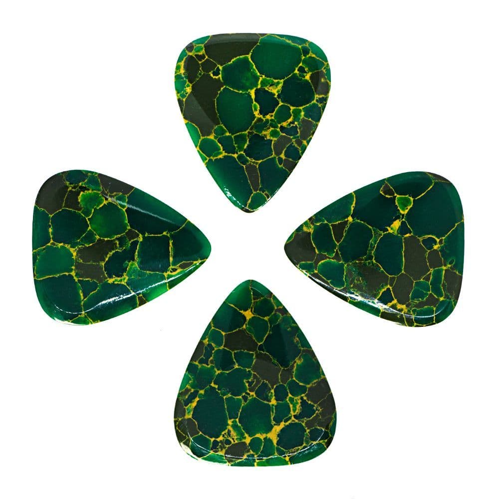 Stone Tones - Arizona Jade - 4 Guitar Picks | Timber Tones
