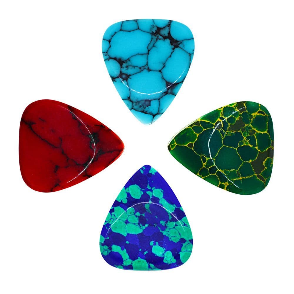 Stone Tones - Arizona Jade - 4 Guitar Picks | Timber Tones